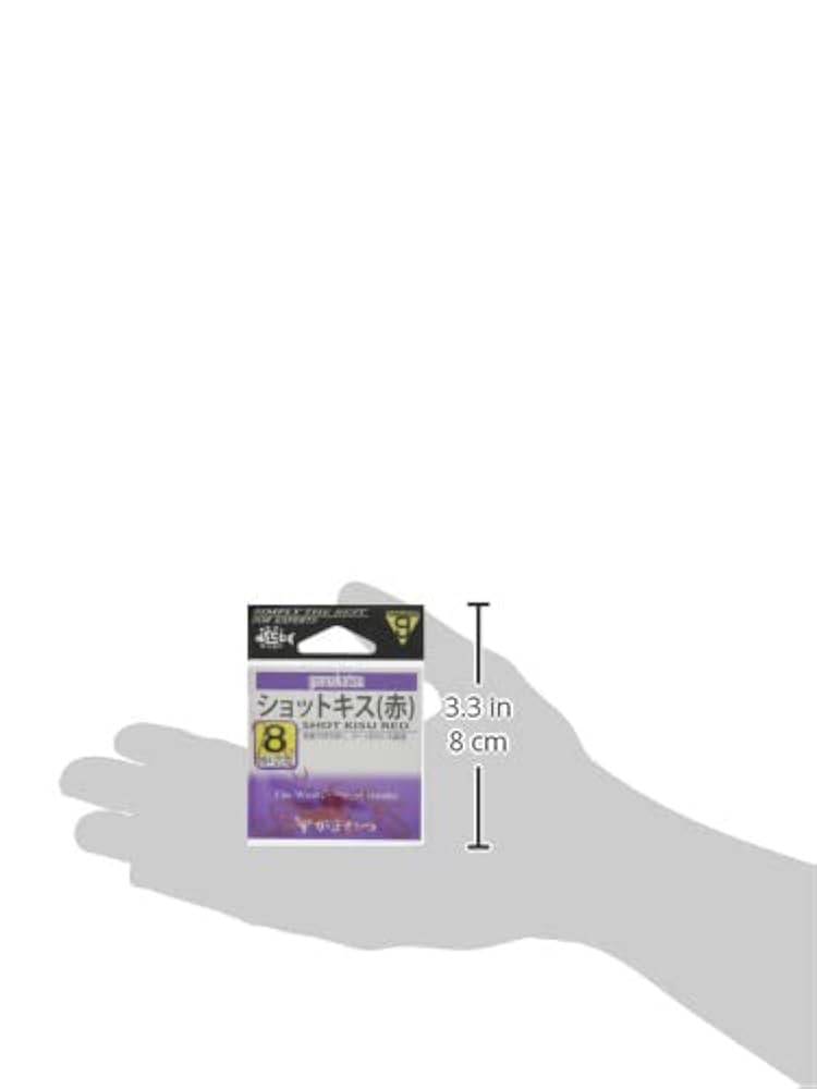 Amazon | がまかつ(Gamakatsu) ショットキス フック (赤) 7号